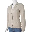 Eddie Bauer Ladies Button Front Ribbed Cardigan