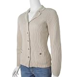 Eddie Bauer Ladies Button Front Ribbed Cardigan at Eddie Bauer