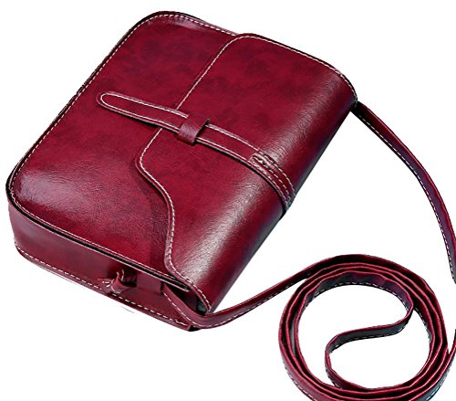 QZUnique Women's Soft PU Leather Fashion Vintage Style Cross Body Shoulder Bag