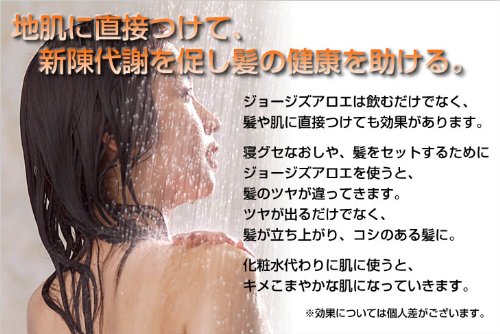 ジョージズアロエ　4分の1 ガロン　頭皮と髪を健やかに　毛母細胞を活性化させる力　飲めば腸の働きを改善