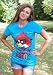 Angry Birds Nerdy Birdy Blue Womens Graphic T Shirt