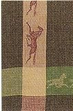 Waffle Weave 100% Cotton Green Horse Dishtowel 18" X 28" Set / 6