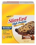 Slim-Fast High Protein Meal Bar, Chocolate Chip Granola, 1.69-Ounce Bars in 12-Count Boxes