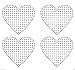 Clear 4x 100mm Filled Heart iron on Rhinestone Transfer crystal hotfix t-shirt transfer