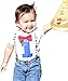 Noah's Boytique Baby Boys 1st Birthday Outfit First Bodysuit with Bow Tie and Suspenders