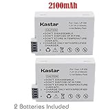 2 Pack LP-E8 LPE8 Equivalent Battery for Canon EOS Rebel 550D, Rebel T2i