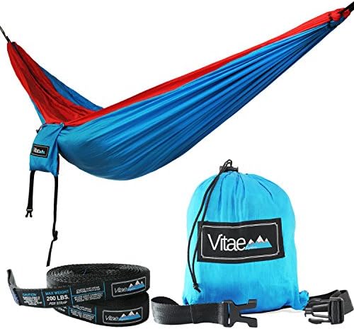 Vitae Explore DuoSwing Double Hammock with FREE Straps and Carabiners