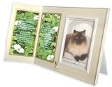 Four Feet in Heaven Poem Cat Memorial Keepsake Picture Frame and Pet Loss Sympathy Gift