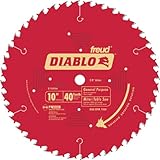 Freud D1040A Diablo 10 inch 40-Tooth ATB General Purpose Saw Blade with 5/8 inch Arbor and PermaShield Coating,