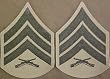 Green on Khaki USMC Chevrons - Sergeant - Male