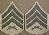 Green on Khaki USMC Chevrons - Sergeant - Male