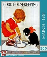 Dinner for Kitty 500 Pieces - Good Housekeeping Puzzle by New York Puzzle Company
