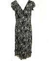 Jones New York Signature Woman Floral Silk Crinkle Dress