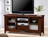 Entertainment Console Plasma TV Stand in Walnut Finish Entertainment Console Plasma TV Stand in Walnut Finish