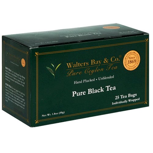 Walters Bay & Company, Pure Ceylon Gold Tag Black Tea, 25-Count Boxes (Pack of 8) by Walter