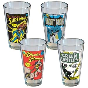 DC Comics Vintage Comic Covers Pint Set