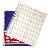 Adams(R) Voicemail Log Book, 7 1/2 x 8 1/2, Book Of 960 Messages