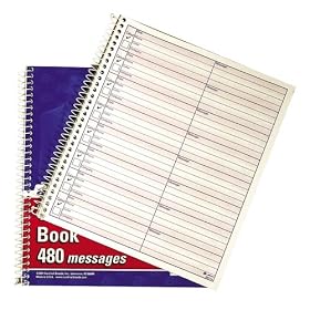 Adams(R) Voicemail Log Book, 7 1 2 x 8 1 2, Book Of 960 Messages by Memo Books