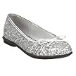 Girls' Xhilaration&reg; Hila Glitter Ballet Shoes - Silver