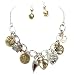 Inspirational Heart Charm Necklace Set; 18