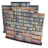 Prepac Quad CD, Video, DVD Wall Storage Units - MA-1520 - Black