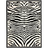 Safavieh Lyndhurst Collection LNH226A Black and White Area Rug, 4-Feet by 6-Feet