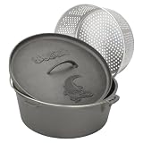 BayouClassic16-QuartCastIronDutchOvenwithDutchOvenLidandPerforatedAluminumBasket