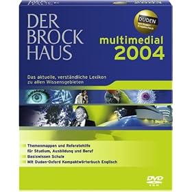 Der Brockhaus multimedial 2004, Vollversion, 1 DVD-ROM Das aktuelle, verst�ndliche Lexikon zu allen Wissensgebieten. F�r Windows 98/Me/NT/2000/XP