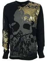 Smet by Christian Audigier Mens Longsleeve Death Battle XL