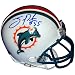 Joey Porter Autographed/Hand Signed Miami Dolphins Mini Helmet