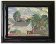 Pacific Grove, Original Oil Painting on Board By Carmel Artist Victor Di Gesu (1914-1988) - Framed Artwork