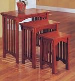 Outdoor Living : Oak Nesting Tables