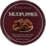 Mississippi Cheese Straw Factory Mudpuppies Chocolate Chip, Oat and Pecan Cookies in Gift Tin, 16oz (454g)