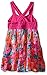 Nannette Girls' Dress Knit Top with Printed Chiffon Skirt