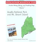 Hiking, Biking, and Paddling Map to Acadia National Park by Appalachian Mountain Club Books