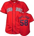 Jonathan Papelbon Majestic MLB Alternate Scarlet Replica Boston Red Sox Jersey