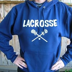 Crossed Stick Lacrosse Hoodie (Color/Size=Gray-X-Large)