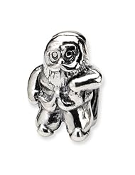 Genuine Reflection Beads (TM) Bead Charm. Sterling Silver Reflections Santa Claus Bead. 100% Satisfaction Guaranteed.