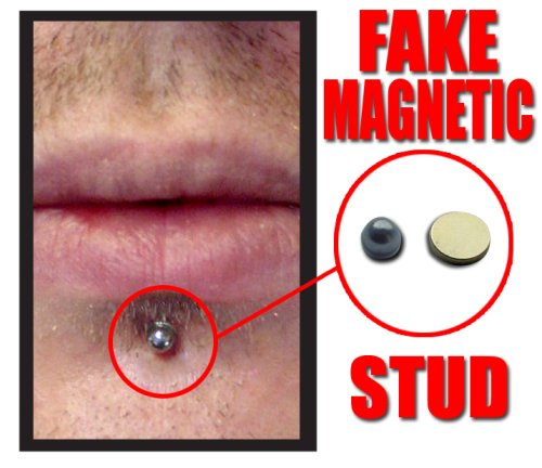 Magnetic Labret/ Ear / Nose Stud Silver (Small )