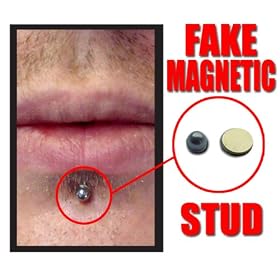 Magnetic Labret/ Ear / Nose Stud Silver (Small )
