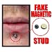 Magnetic Labret/ Ear / Nose Stud Silver (Small )