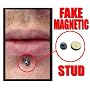 Magnetic Labret/ Ear / Nose Stud Silver (Small )