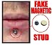 Magnetic Labret/ Ear / Nose Stud Silver (Small )