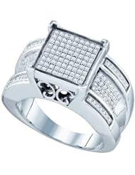 0.52CTW DIAMOND LADIES MICRO PAVE RING