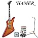 Hamer STDF-CS Cherry Sunburst Electric Guitar with GO-DPS/Planet Waves Shredder Pick Pack (PW-SHRED), DAddario EXL110 Electric Guitar Strings & Ultra Guitar Stand (2445BK)