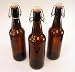 500 ml (16 oz) Amber Flip-Cap Bottles 12 pack