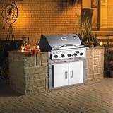Vermont Castings Heritage 5-Burner Built-In Gas Grill with Cover - Stainless Steel - NED017-1
