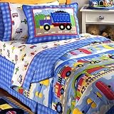Trains, Planes & Trucks Full Cotton Bedding Set by Olive Kids