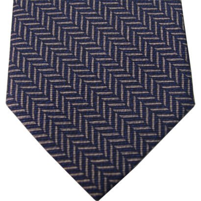 (ブルガリ)BVLGARI ネクタイ ref.13265 Zig Zag/navy, gray
