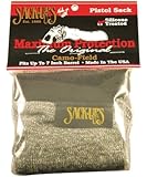 Sack-Ups Handgun Silicon-treated Gun Sleeve, 9" Gray